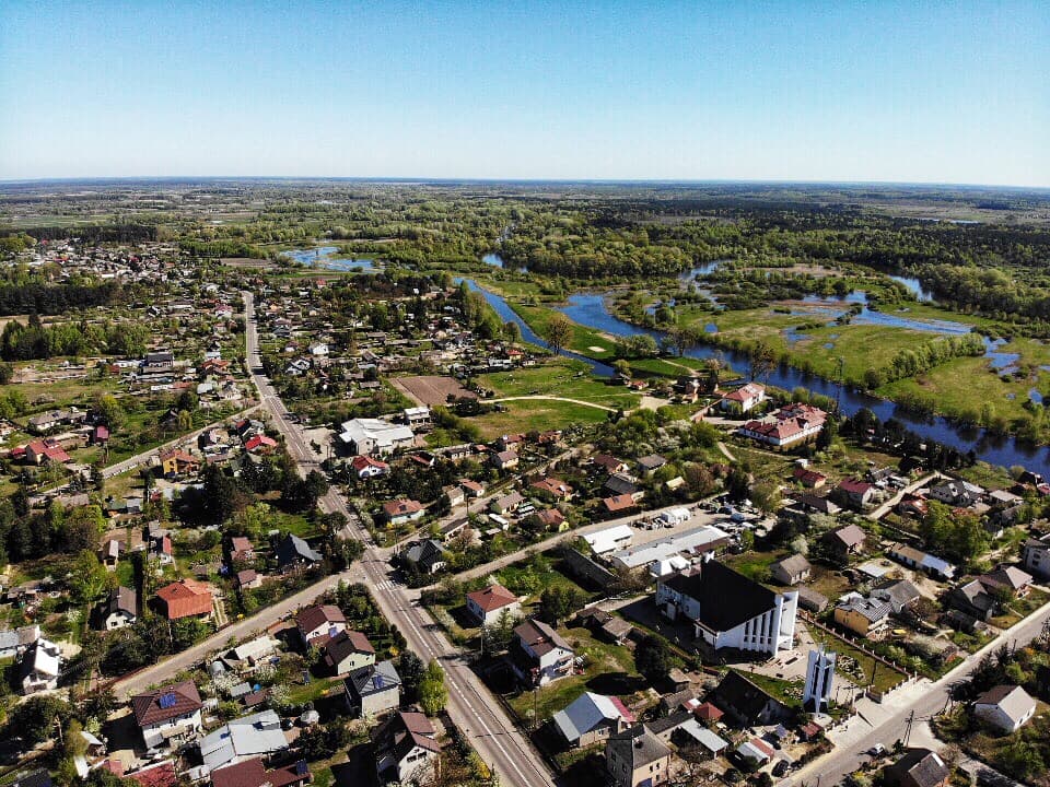 Wola Uhruska z lotu ptaka